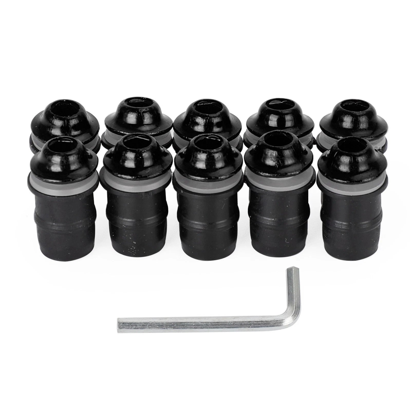 10 Pack Motorcycle Wind Screen Shield Alu M5x16mm Screw Bolt Washers Kit