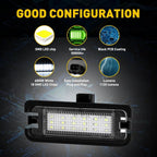 White LED License Plate Light Assembly for Ford Mustang (2015–2021)