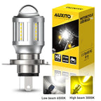 H4 Switchback LED Headlight Bulb for Motorcycle (1x)
