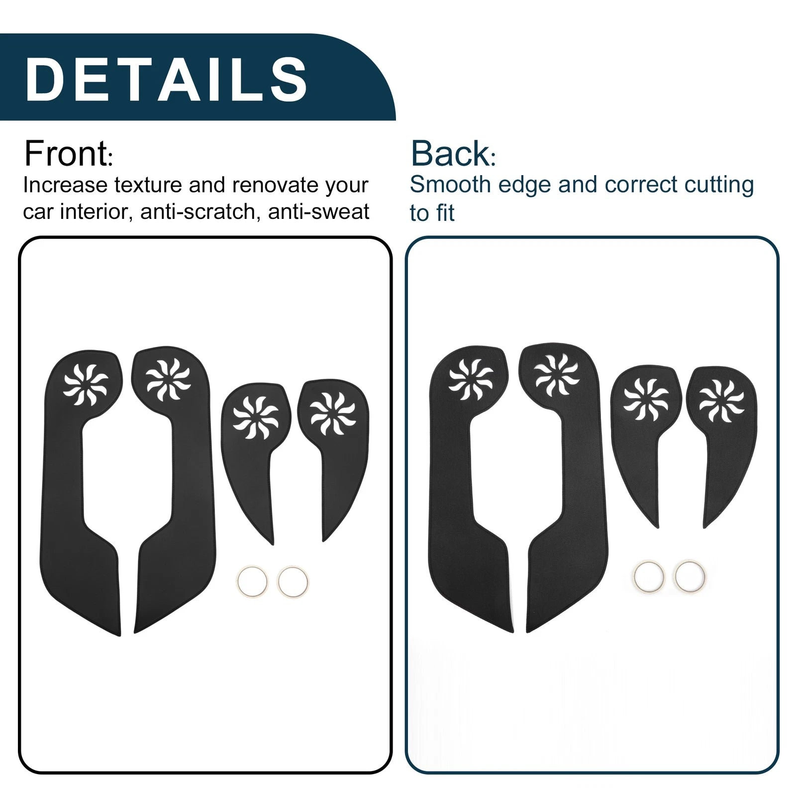 Set of 1 Car Door Anti Kick Pad Sticker Protector for Honda CRV (2007–2011)