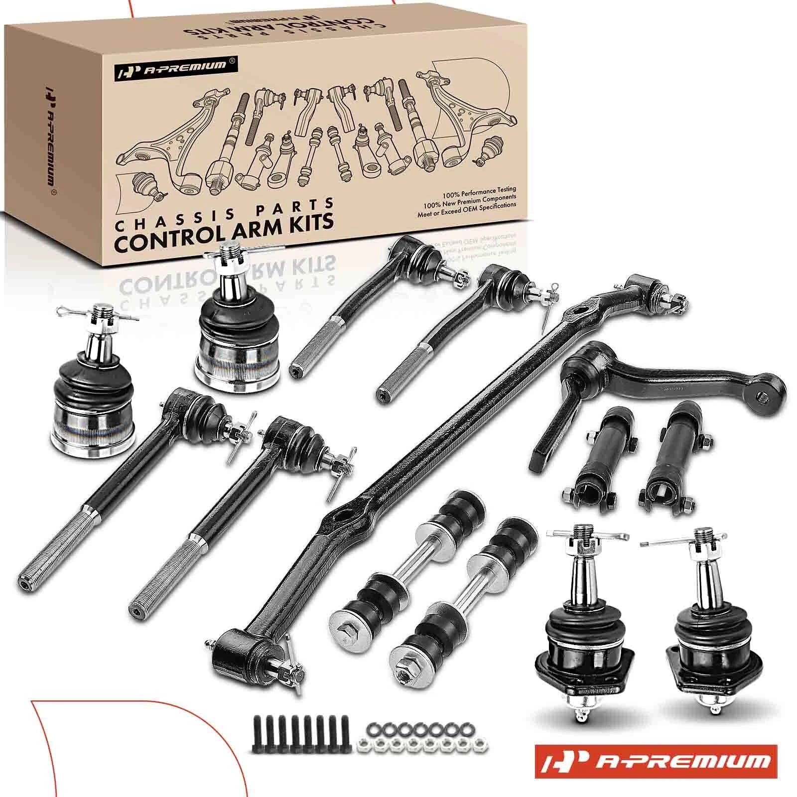 Set of 14 Inner Outer Tie Rods & Sway Bar Idler Arm for Chevy Impala (2000–2020)