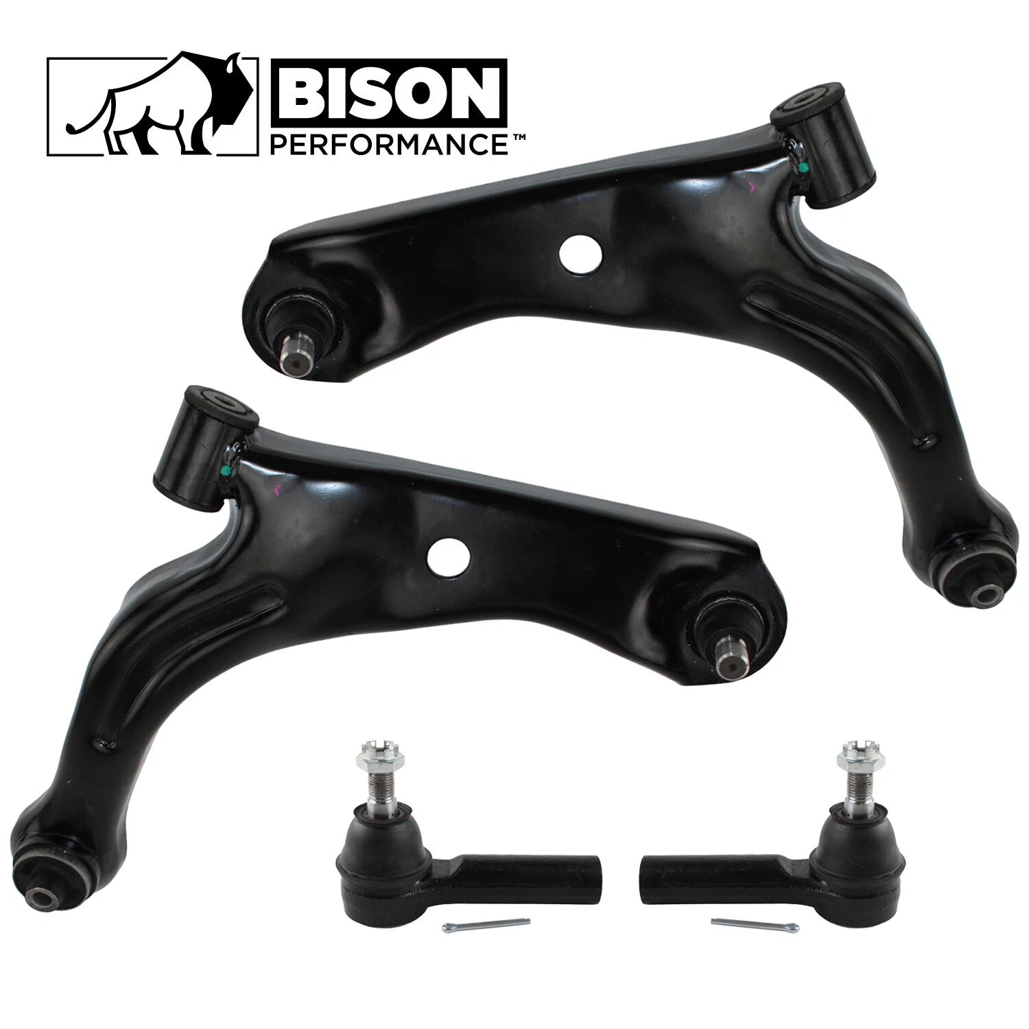 Set of 4 Front Lower Control Arm Outer Tie Rods for Ford Mercury