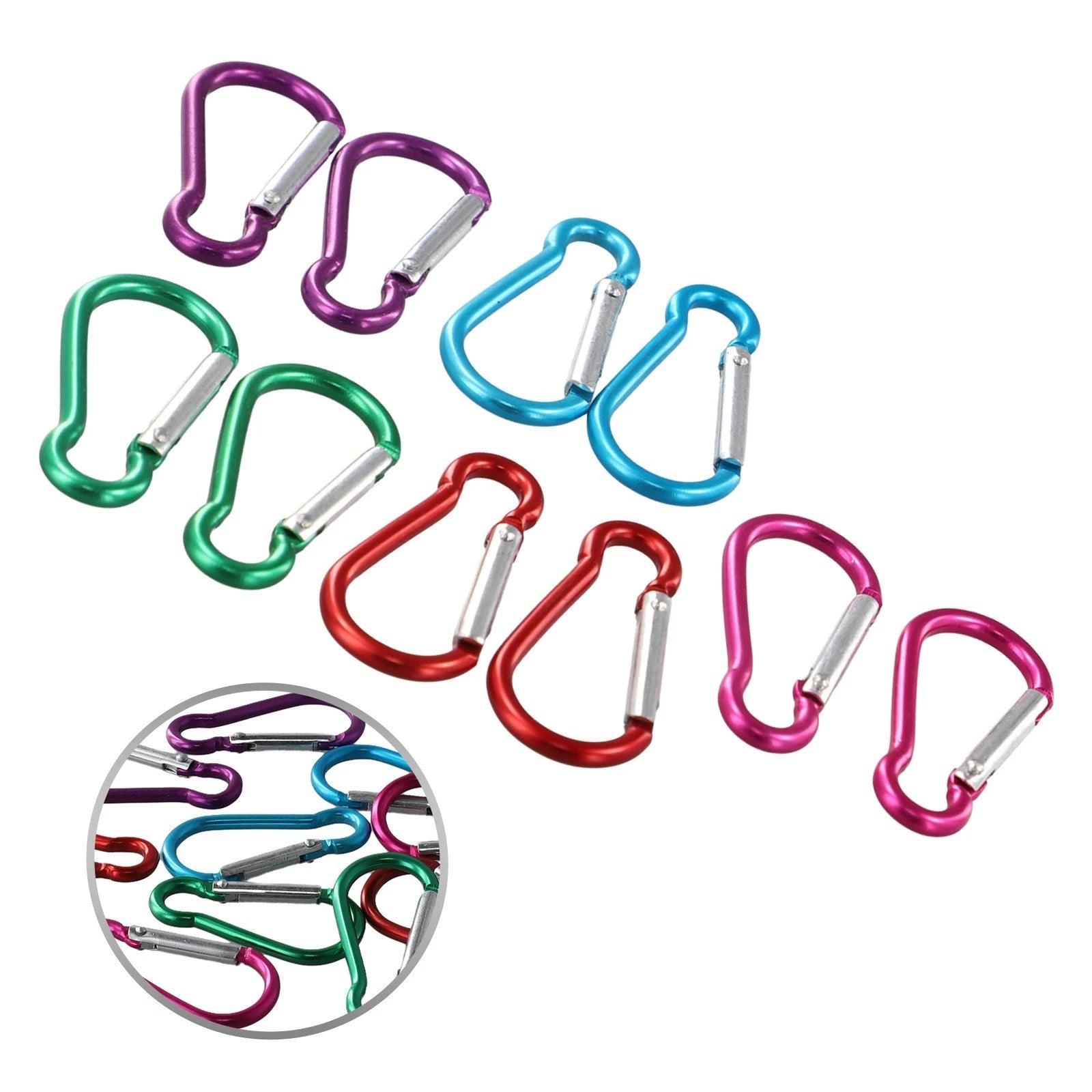 Aluminium Safety Buckle Climbing Hook for Camping Hiking Tool