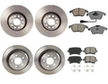 Brake Kit Set of 4 Euro Pads Disc Rotors for Volkswagen Jetta (2011–2018)