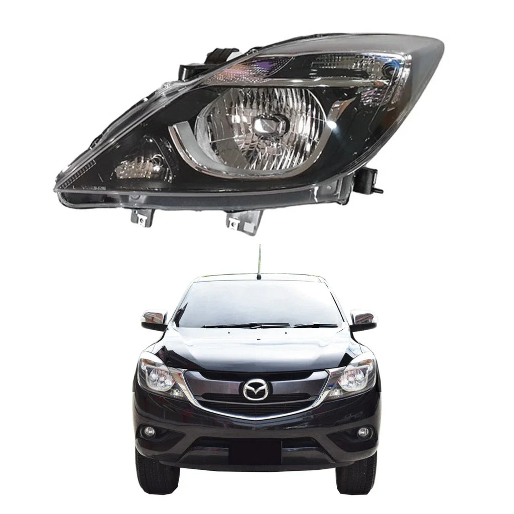 LH Black Headlight Lamp for Mazda BT-50 UP UR (2012-2019)