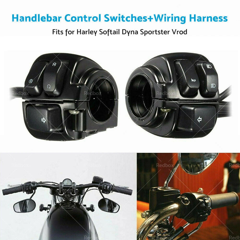 Handlebar Control Switch Kit for Harley Dyna Vrod (2001–2017)