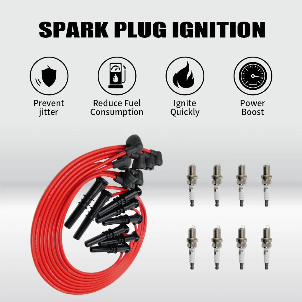 Spark Plug Wire + Plug for Ford Expedition F-150 (1997–2000) 2500-79542