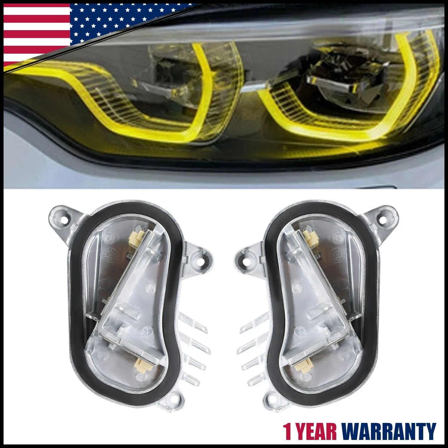 LED Angel Eyes DRL Headlight Module for BMW F80 M3 F32 F86 (2012–2019)