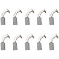 Set of 10 Carbon Brushes for Electric Motor Power Drill