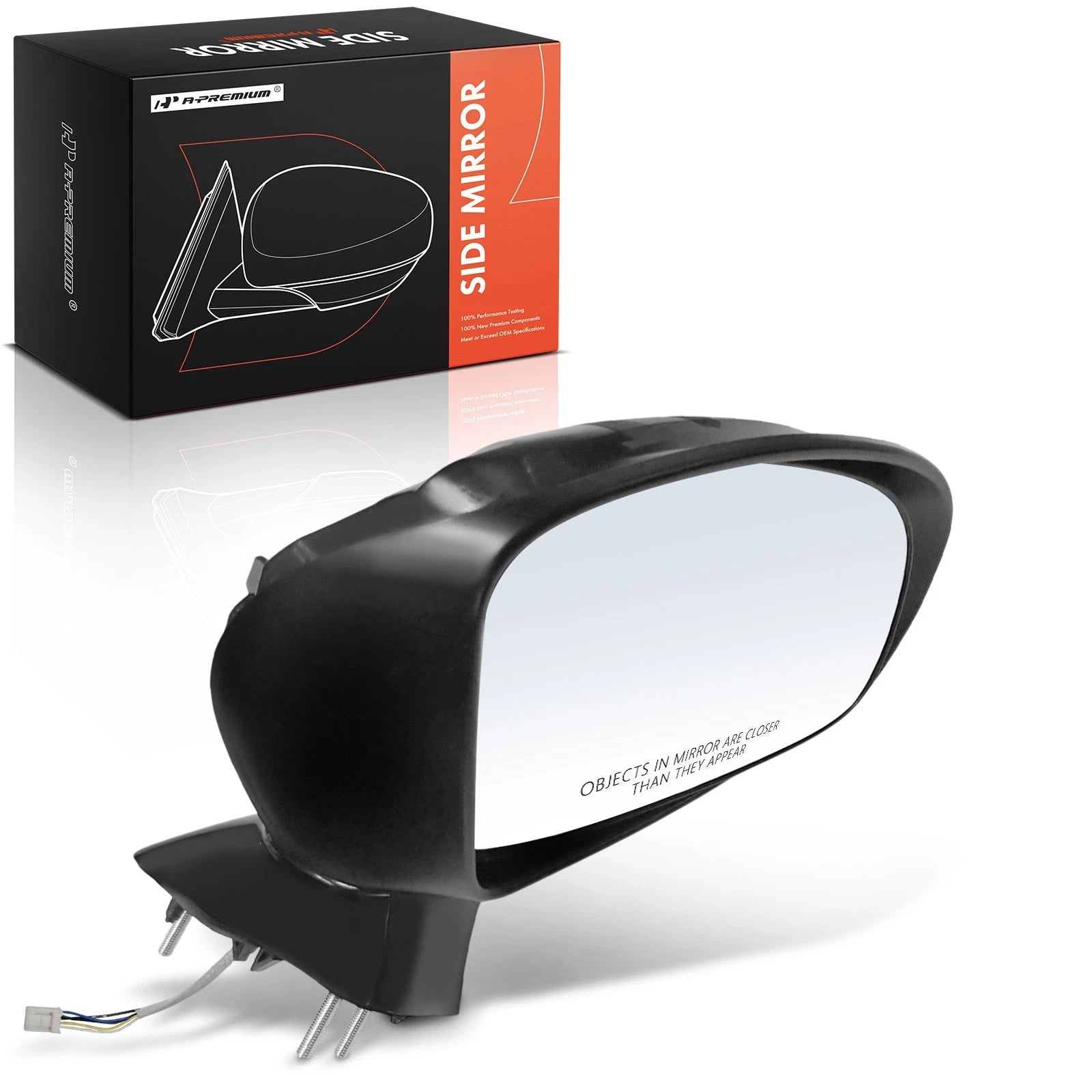 Passenger Power Mirror Manual Fold Heated for Toyota Venza (2009–2012)
