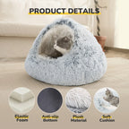 Soft Plush Cat Bed for Cats (Winter Comforter)