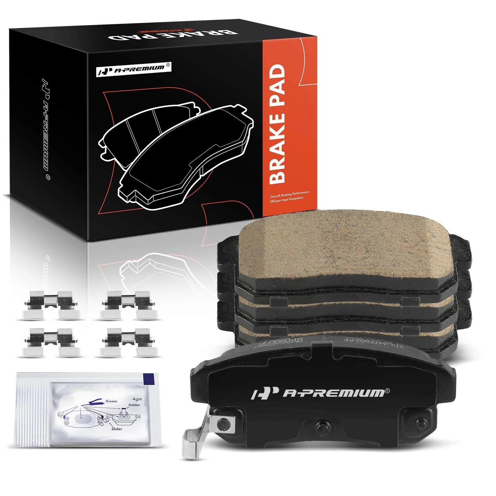 Set of 4 Rear Ceramic Brake Pads for Nissan Sentra (2002–2006) Maxima RX-8