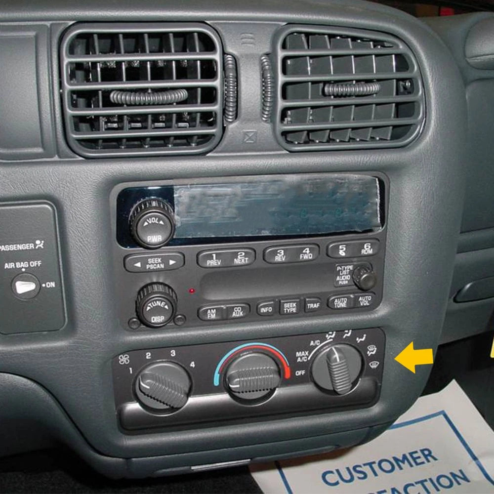 3X Air Conditioner Control Knob for Chevy S-10 (1998-2004)