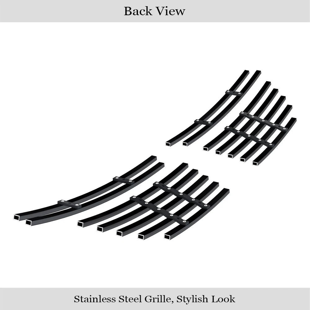 Fog Light Cover for Ford Mustang GT (2013-2014) Stainless Black Billet Grill Insert