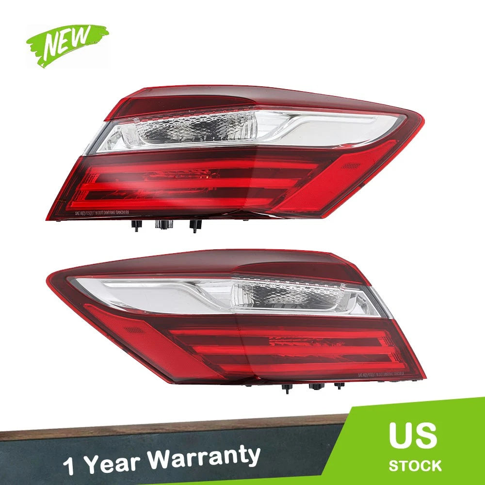Set of 2 Tail Light Assemblies for Honda Accord (2016–2017)