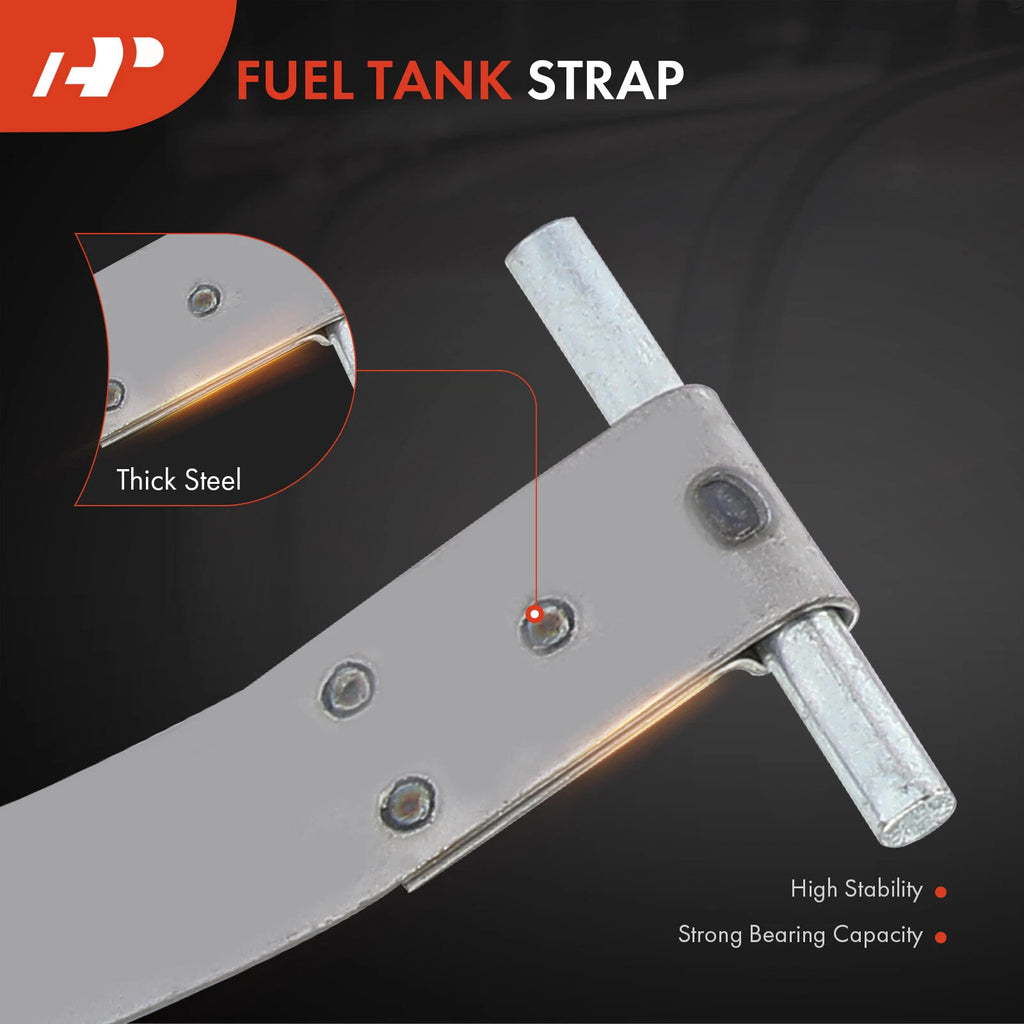 2X Steel Fuel Tank Straps for Kia Rio (2001–2005)