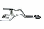 2.5" Dual Exhaust Kit for Ford F150 (2021–2025) 1 Chamber Muffler, Clamp on Tips