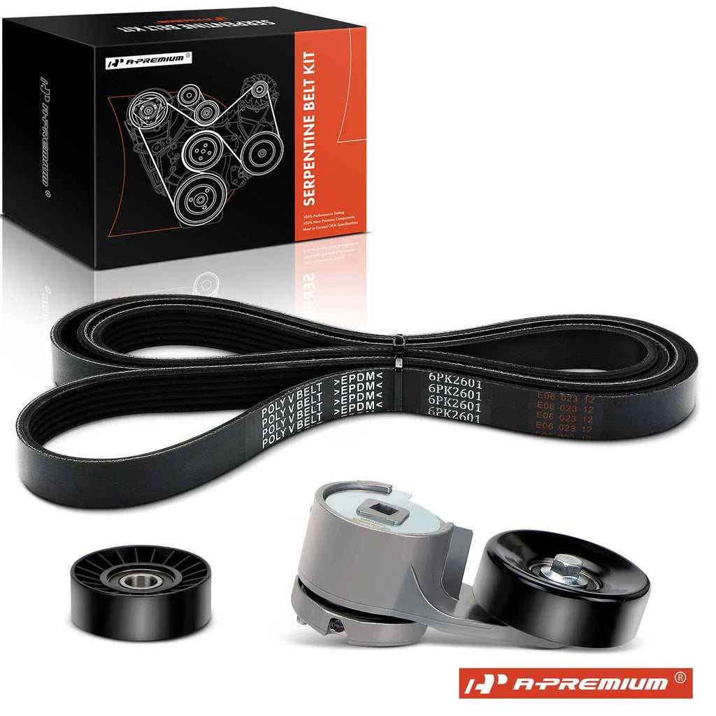 3X Serpentine Belt Drive Component Kit for Ford E-150 E-250 (1992–2014)