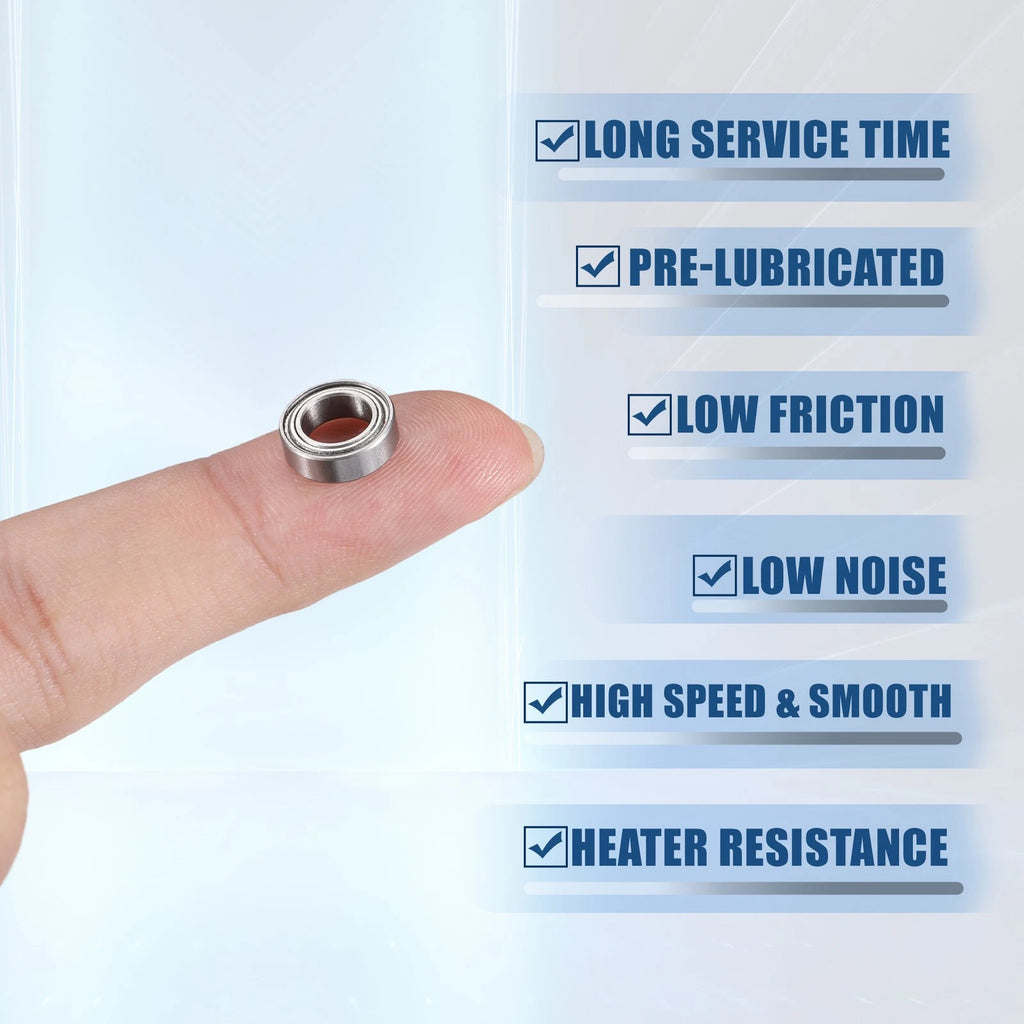 5 Pcs MR106ZZ Deep Groove Ball Bearings for Cars (6x10x3mm)