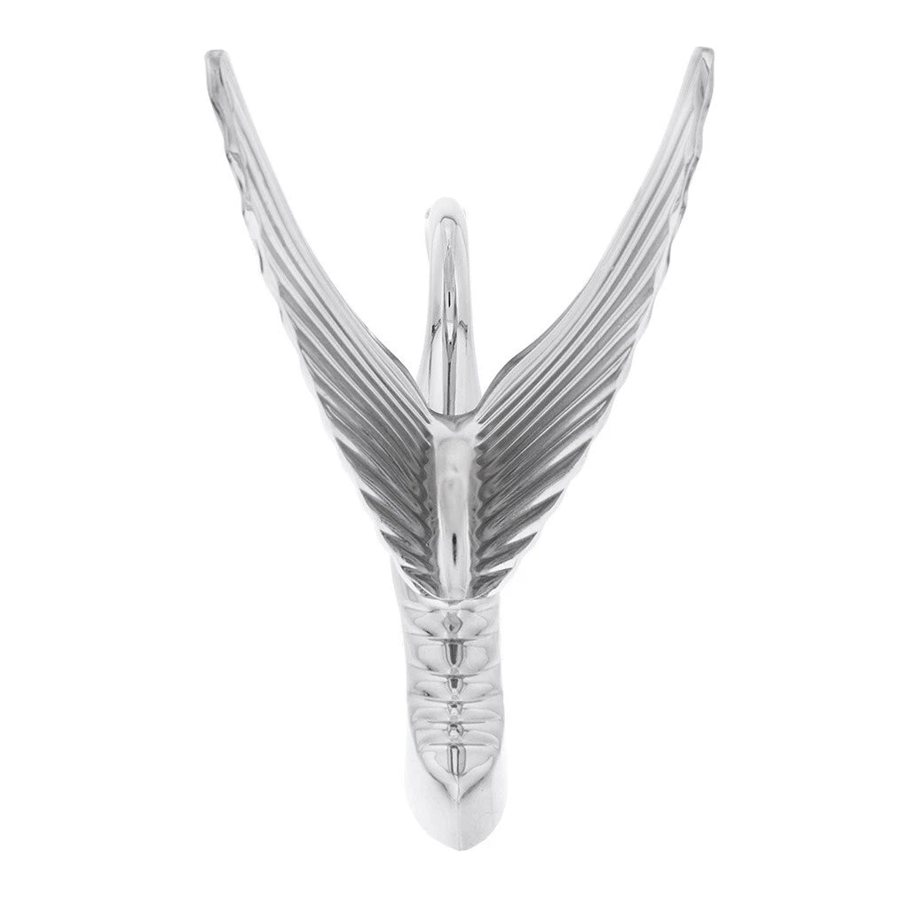 Chrome Swan Hood Ornament Replacement for Peterbilt Kenworth Freightliner (—)