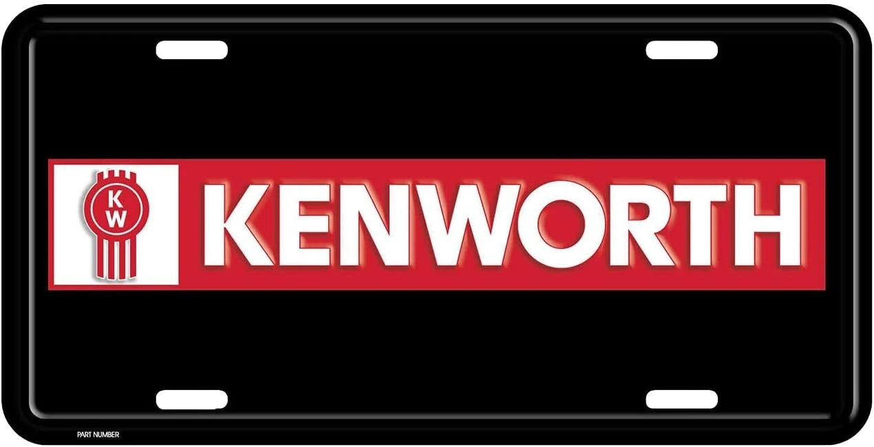 Metal License Plate for Kenworth