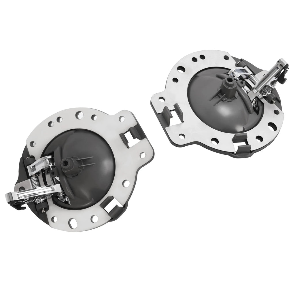 Set of 2 Interior Door Handles for Jeep Commander (2006-2010) Gray & Chrome