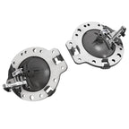 Set of 2 Interior Door Handles for Jeep Commander (2006-2010) Gray & Chrome