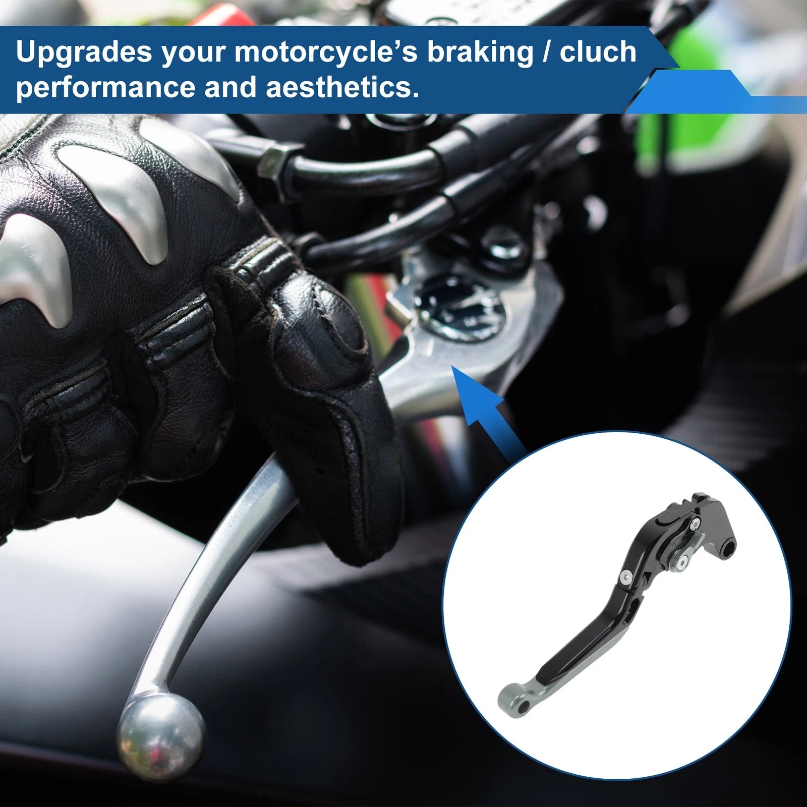Short Long Brake Clutch Levers for Suzuki GSX-S1000/F/S/ABS (2015–2020) Black Titanium