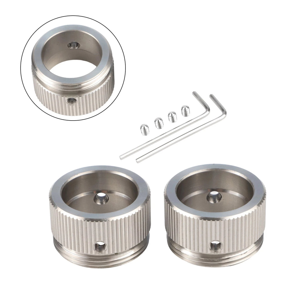 Set of 2 M30 x 1.5 Stainless Steel Radiator Valve Adapters for RA RAV