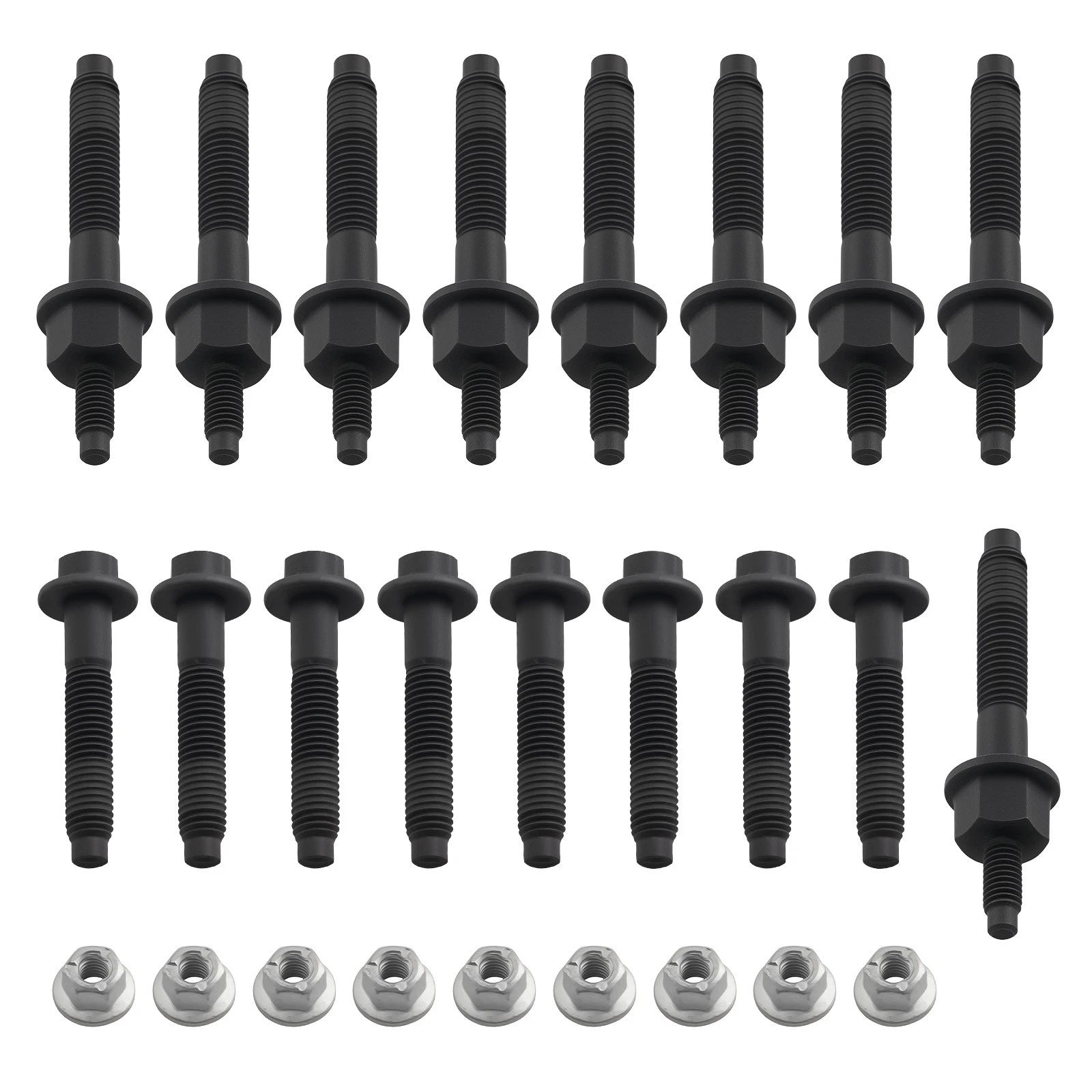 Exhaust Manifold Stud Bolt Nut Kit for Dodge Charger 2003–2008
