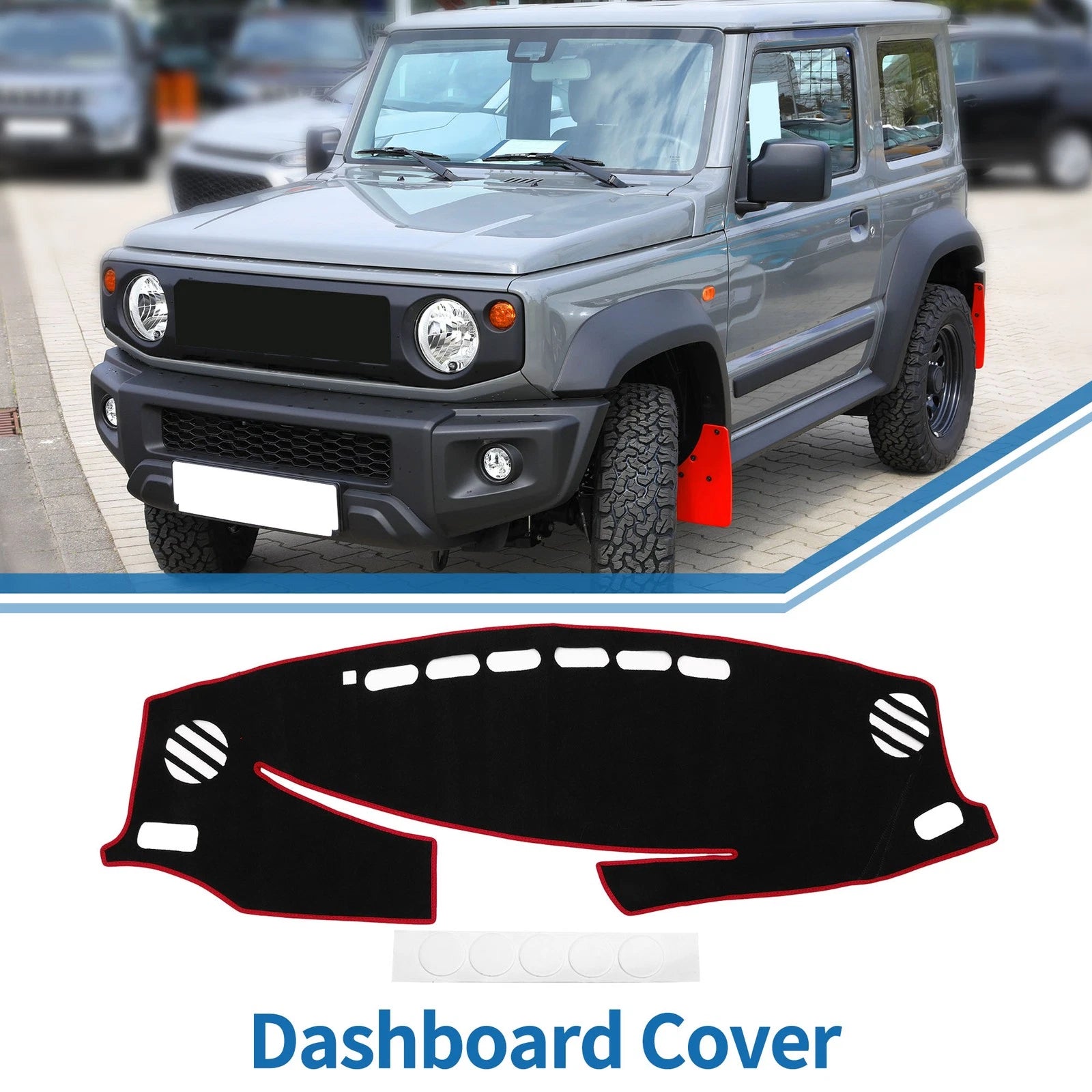 Dashboard Cover Mat for Lexus ES ES350 ES300h (2013–2021) Black Red