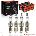 Set of 4 Iridium Platinum Spark Plugs for Ford Escape (2005) Focus (2003–2010)