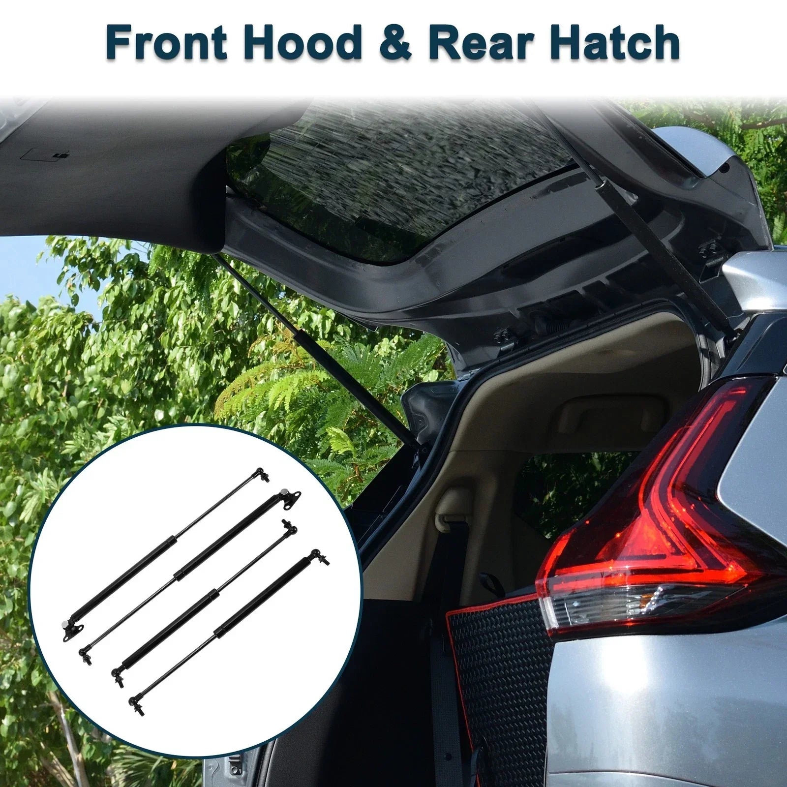 Lift Supports for Toyota Land Cruiser (2008-2021) - Front Hood & Rear Hatch Struts