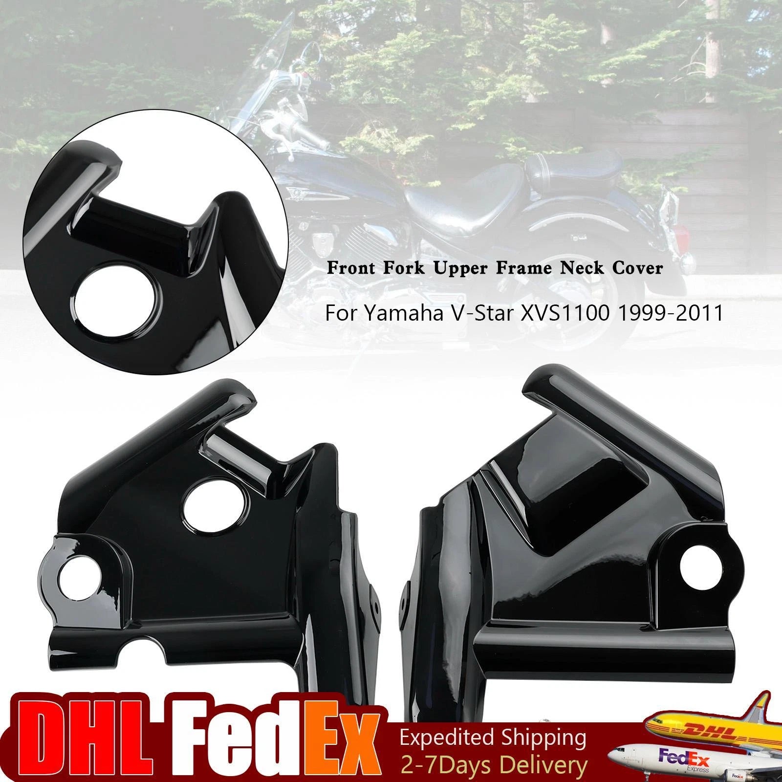 Front Fork Upper Frame Neck Cover for Yamaha V-Star XVS1100 (1999–2011) #2