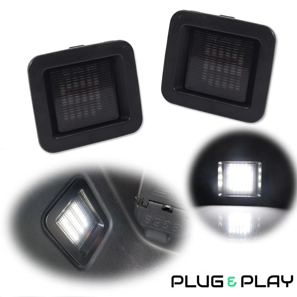 Smoke White LED License Plate Lights for Ford F150 (2015–2023)