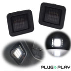 Smoke White LED License Plate Lights for Ford F150 (2015–2023)
