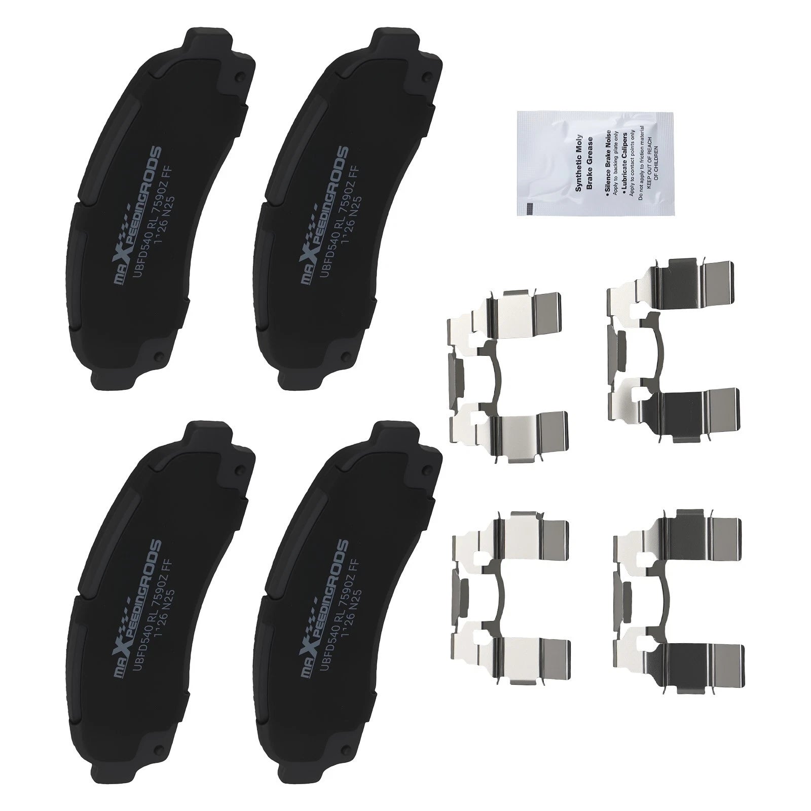 Set of 4 Front Ceramic Brake Pads for Chevrolet Equinox/Ford Explorer Ranger D833