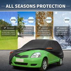 Waterproof Car Cover for Toyota Vitz (2005–2018) - Aluminum Film, Zipper