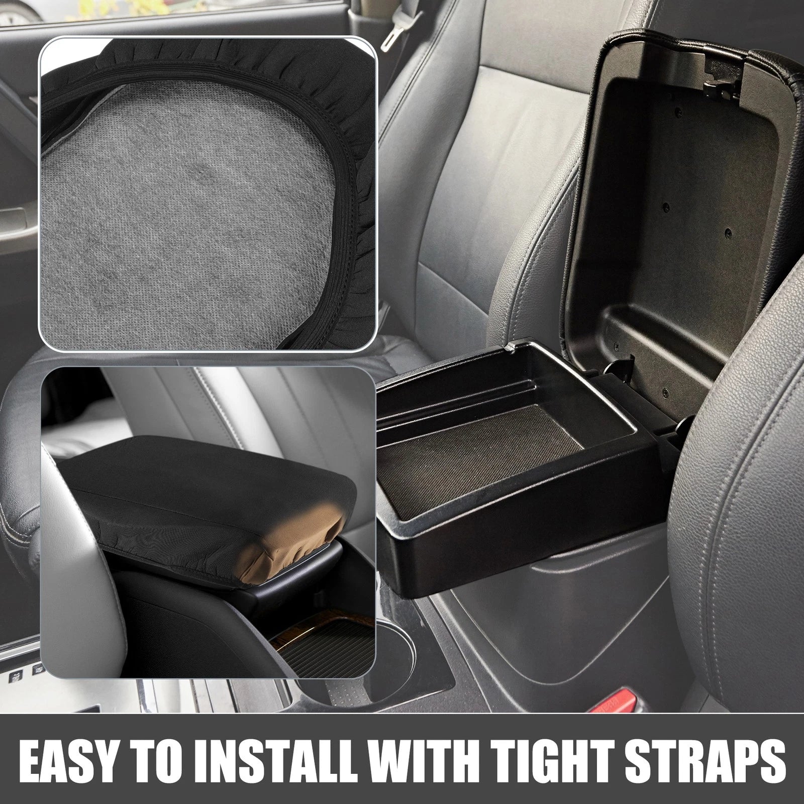 Center Console Armrest Cover for Nissan Altima (2019–2023) Neoprene Black