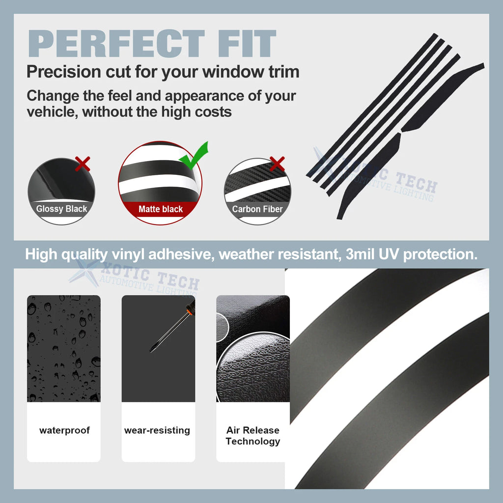 Chrome Delete Blackout Window Cover Decal for Nissan Altima (2019-2025)