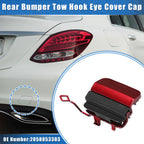 Tow Hook Eye Hole Cover Cap for Mercedes-Benz C300 (2019–2021) Red 786527214167