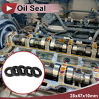 Set of 5 Rotary Shaft Oil Seals 28x47x10mm Nitrile Rubber 70 Durometer