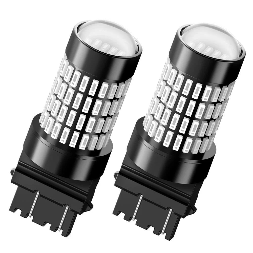 Set of 2 AUXITO 3157 Pure Red LED Turn Signal Bulbs for Various Models