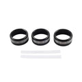 Black AC Climate Control Knob Ring Covers for Subaru Forester XV Crosstrek WRX (2014-2021)
