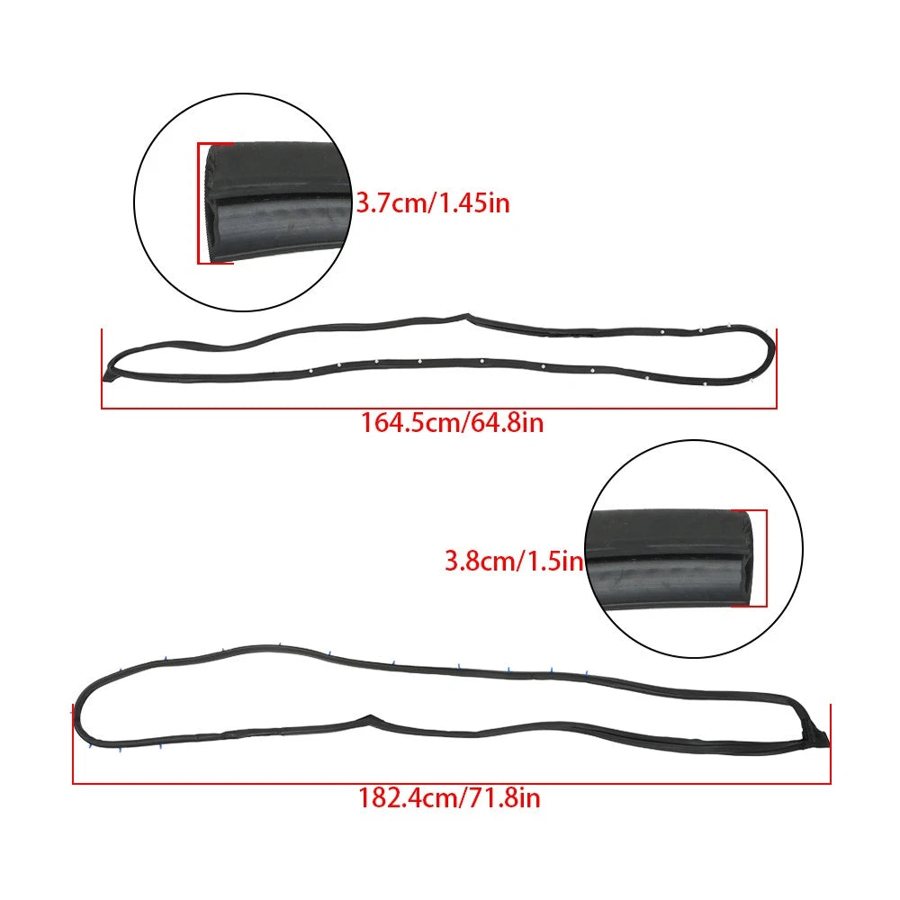 Weatherstrip Seal Gasket for Honda CR-V (2002–2006) Rubber