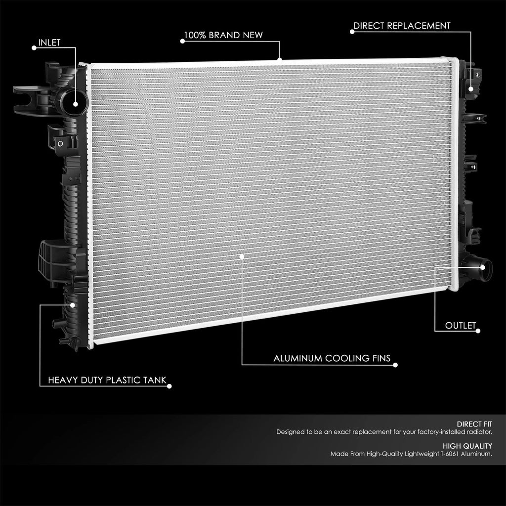 Full Aluminum Core Radiator for Ram 2500 3500 6.4L V8 (2019–2024)