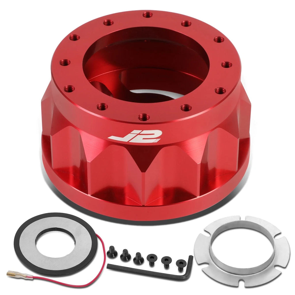J2 2" 6-Bolt Anodized Aluminum Steering Wheel Hub Adapter for Toyota Scion