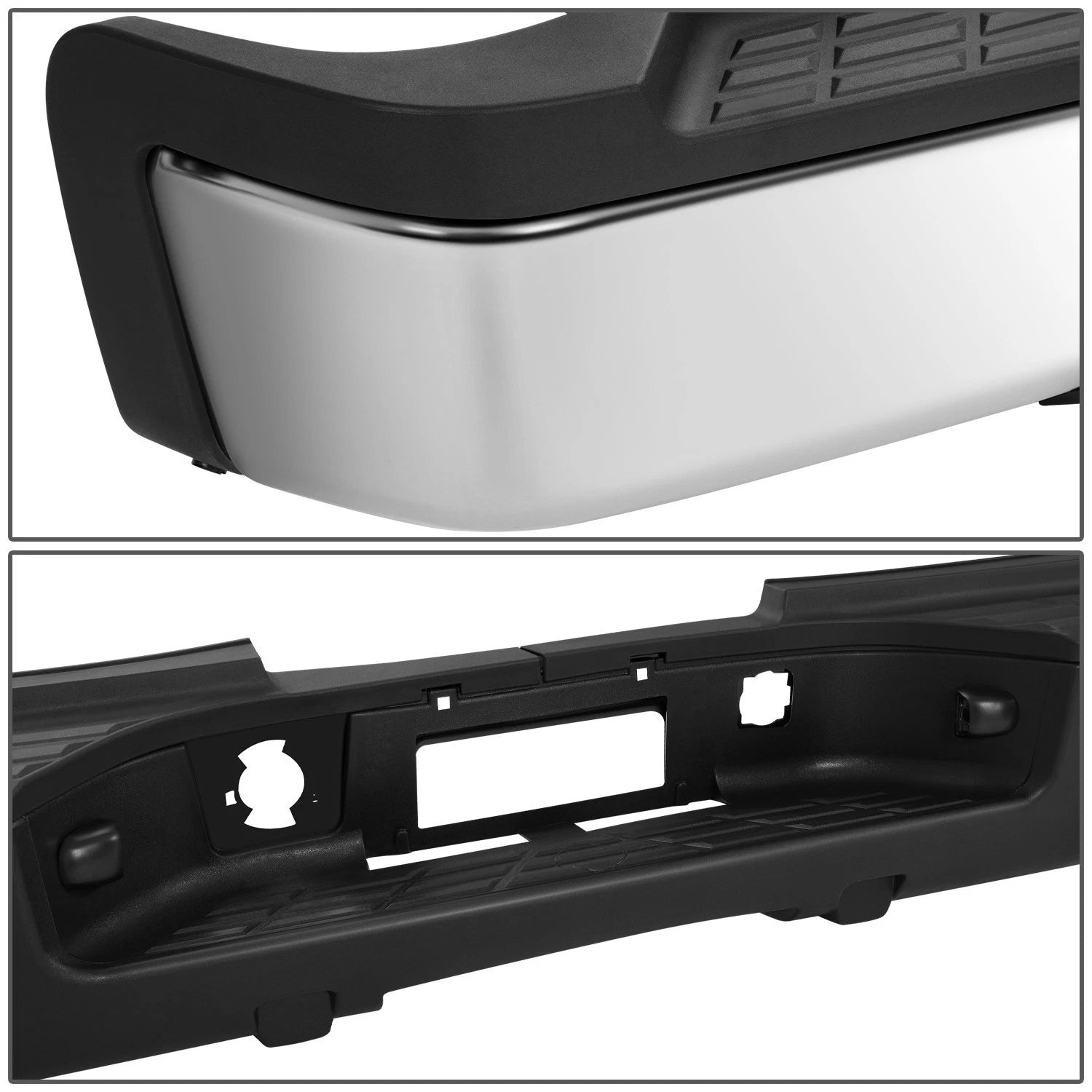 Rear Bumper for Silverado Sierra 2500 HD (2007–2010) OE Style w/o Sensor Holes