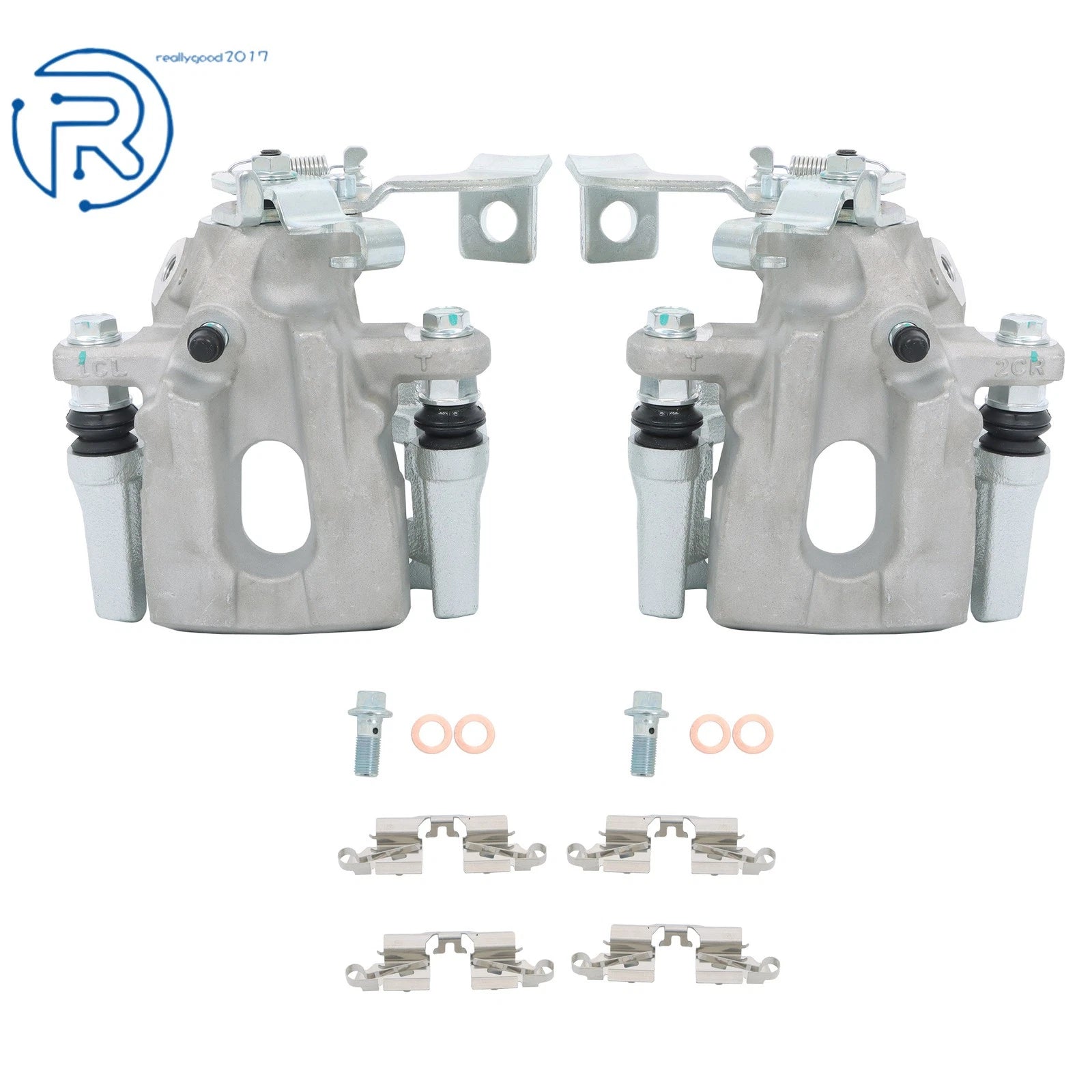 2X Rear Disc Brake Caliper w/ Bracket for Scion xB (2008–2015)