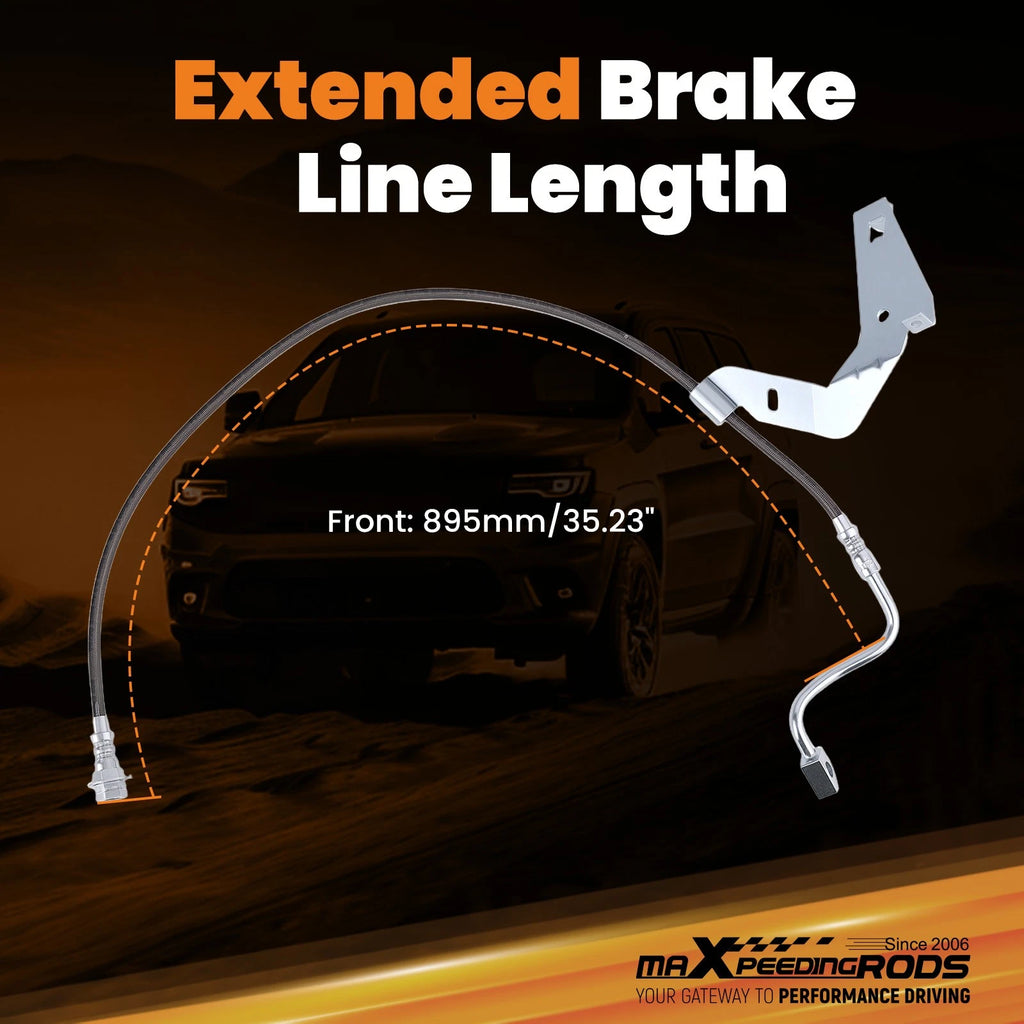 Stainless Steel Brake Line Kit for Ford F-250 F-350 4WD (2008–2016)